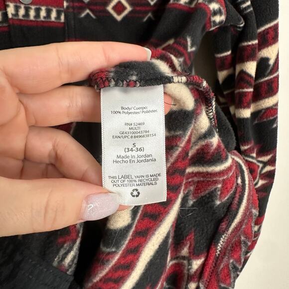 George Men's fleece western‎ button-down shirt size small - Picture 4 of 6